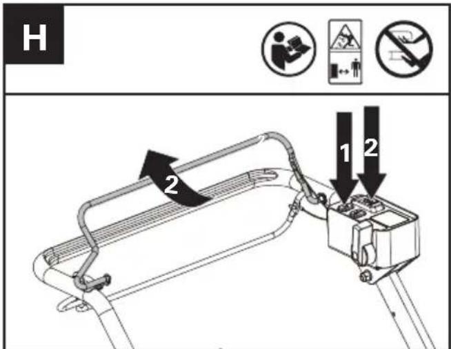 KRESS KC711.9 - ¡ADVERTENCIA! La cuchilla sigue girando después de apagar el cortacésped, espere hasta que se detenga por completo. - 1