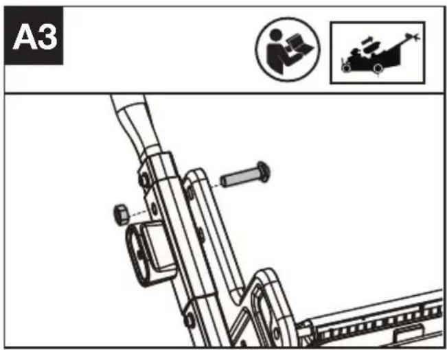 KRESS KC711.9 - Fastening the lower handle. (Optional fastening if required) (See Fig. A3) - 1