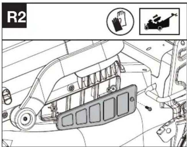 KRESS KC711.9 - Cleaning the air filter (See Fig. R1, R2) - 2