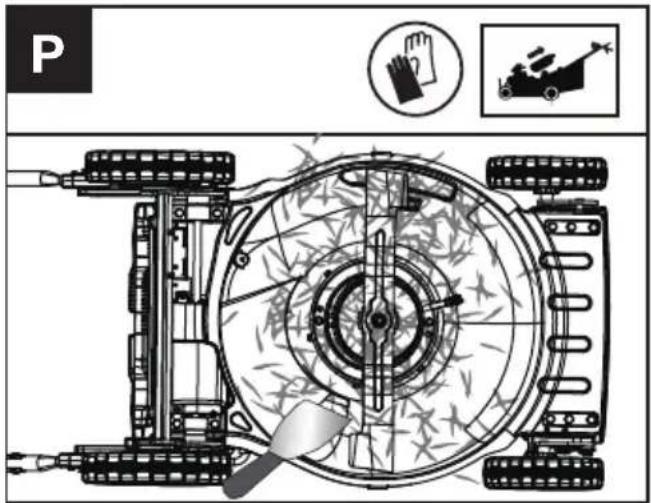 KRESS KC711.9 - Pulizia del piastra e della zona delle lame. (Vedere Fig. P) - 1