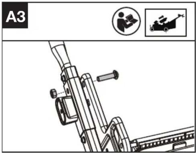 KRESS KC711.9 - Bevestiging van de onderste handgreep. (Optionele bevestiging indien nodig) (Zie afb. A3) - 1
