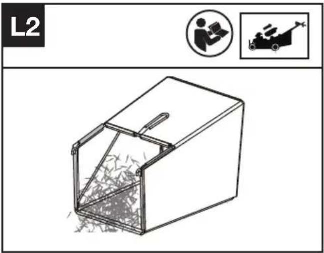 KRESS KC711.9 - Retirar/vaciar la bolsa de recogida de hierba (Véase la Fig. L1, L2) - 2