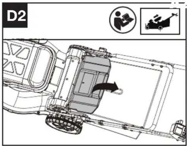 KRESS KC711.9 - Montering av gressoppsamlingsposen til gressklipperen (Se fig. C, D1, D2.) - 3