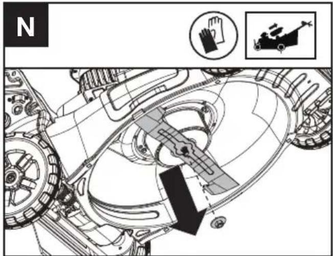 KRESS KC711.9 - BORTTAGNING AV BLAD (SE FIG. N) - 1
