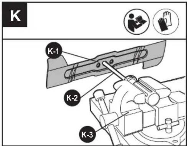 KRESS KG745.9 - BLADE BALANCING (SEE Fig. K) - 1