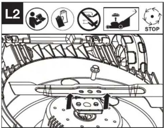 KRESS KG745.9 - BLADE MAINTENANCE (See Fig. L1, L2) - 2