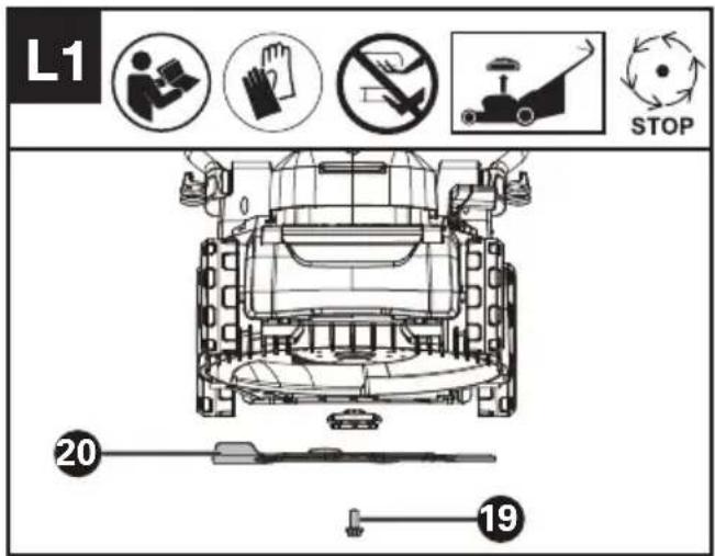 KRESS KG745.9 - BLADE MAINTENANCE (See Fig. L1, L2) - 1