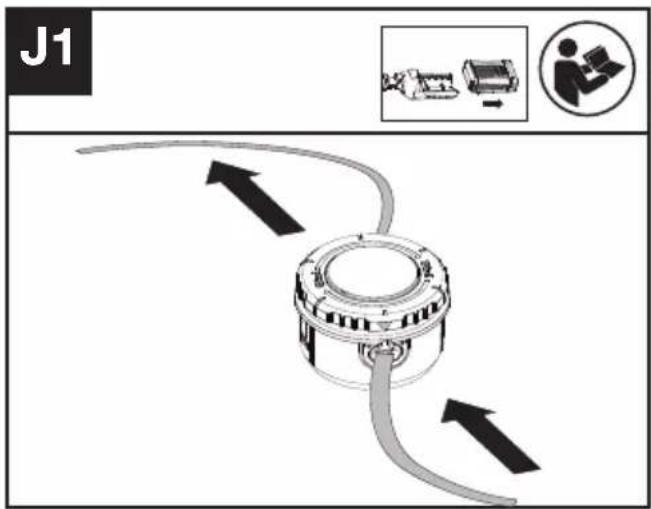 KRESS KG161.9 - Winding the line (See Fig. J1, J2) - 1
