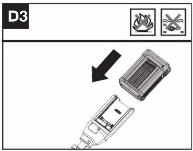 KRESS KG161.9 - Ta Bort Eller Satta I Batteripaketet (Se Fig. D3) - 1