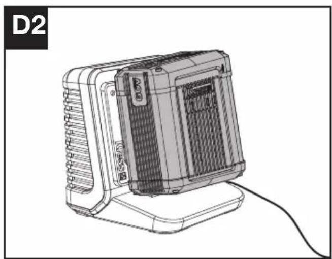 KRESS KG161.9 - Laden van het accupack (Zie Afb. D2) - 1