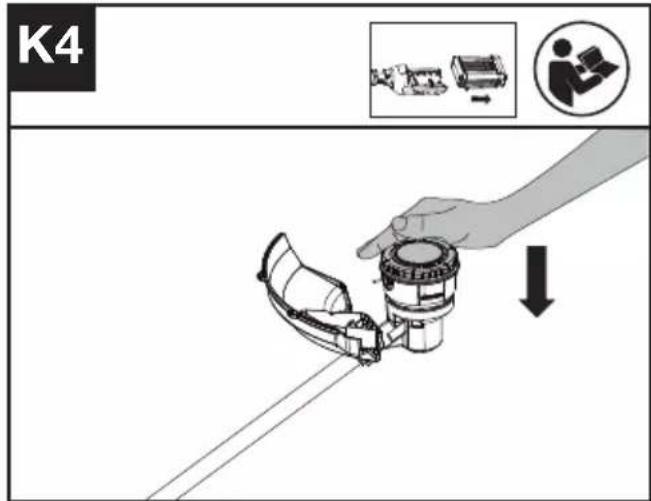 KRESS KG161.9 - Winding the line (See Fig. J1, J2) - 9