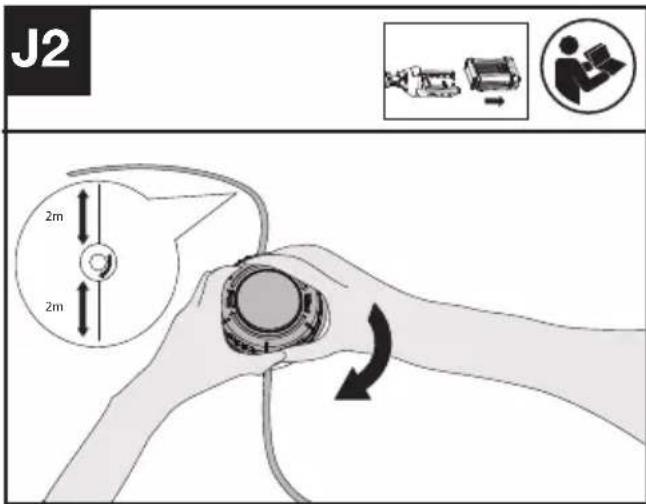 KRESS KG161.9 - Winding the line (See Fig. J1, J2) - 2