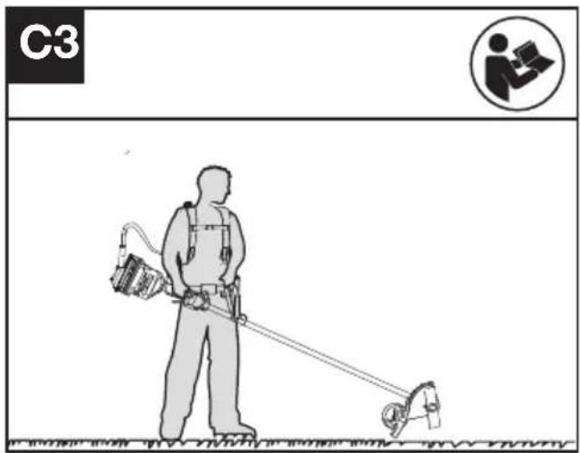 KRESS KC150.9 - Collegamento con l'imbracatura dello zaino (Vedi Fig. C3) - 1