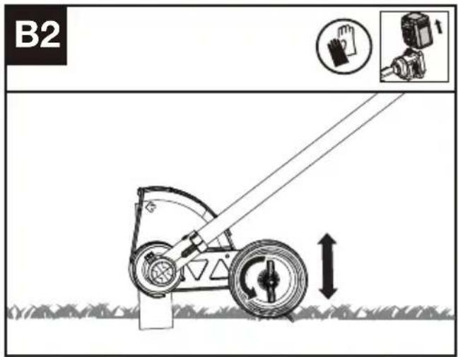 KRESS KC150.9 - quando utilizar o aparador. Montagem da alça de ombro (Vendido separadamente) (Ver a B1) - 2