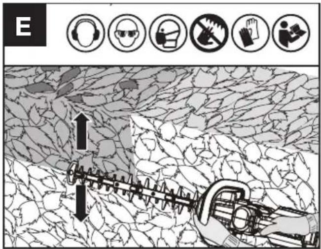 KRESS KG262.9 - Coupes sur les côtés (Voir Fig. E) - 1