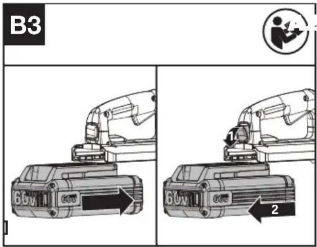 KRESS KG262.9 - Rimozione E Installazione Dell'Unità Batteria (Vedi Fig. B3) - 1
