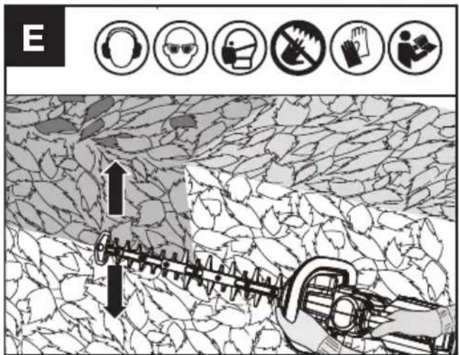 KRESS KG262.9 - Taglio frontale e laterale (Vedi Fig. E) - 1