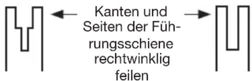 KRESS KG343E.9 - Reinigen der Führungsschiene: - 1