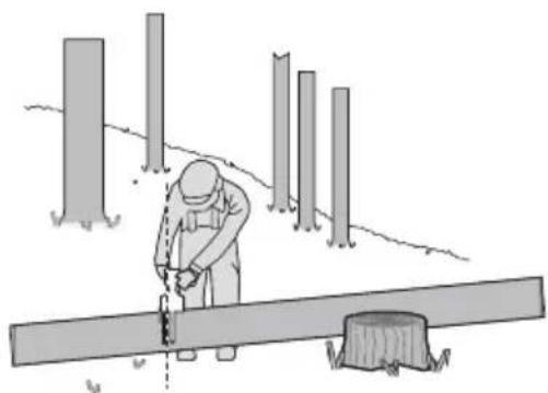 KRESS KG343E.9 - Bucking a log - 4