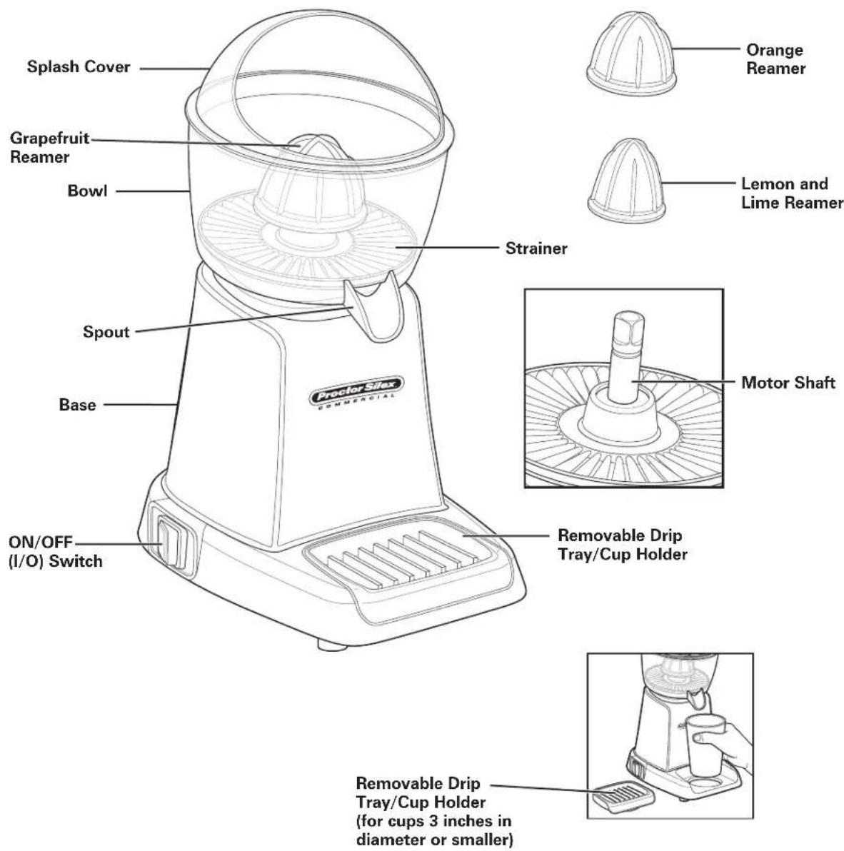 PROCTOR SILEX 66900 - Parts and Features - 1