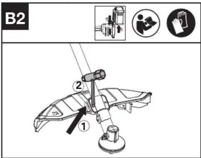 KRESS KC170.9 - Disassembly and assembly of the safety guard WARNING: - 2