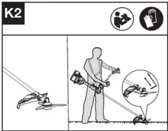 KRESS KC170.9 - Scegliere la lama adatta all'applicazione (Vedere Fig. K1, K2) - 2