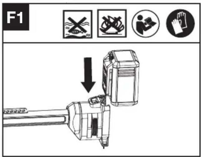 KRESS KC170.9 - Enlever Ou Installer La Batterie (Voir Fig. F1, F2) - 1