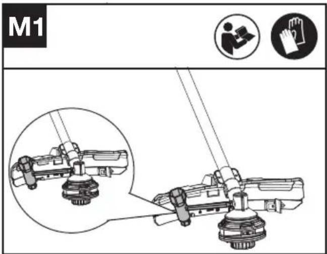 KRESS KC170.9 - Lubrificazione del riduttore (Vedi Fig. M1, M2) - 2