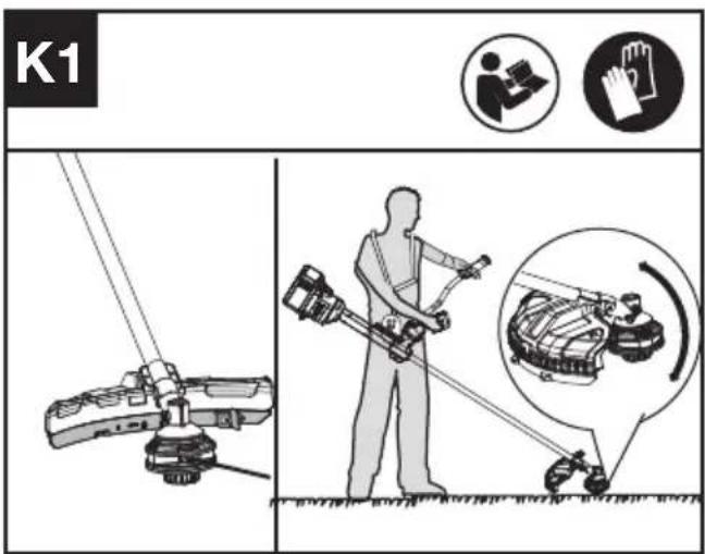 KRESS KC170.9 - Scegliere la lama adatta all'applicazione (Vedere Fig. K1, K2) - 1