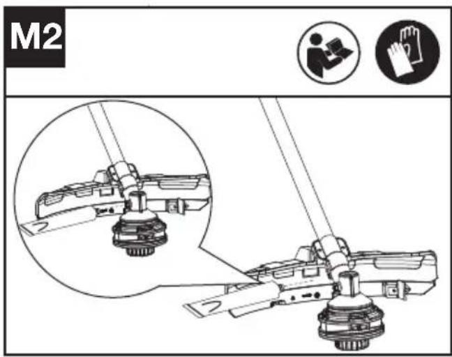 KRESS KC170.9 - Pokretanje rezača grmlja (vidi sl. J1, J2) - 5