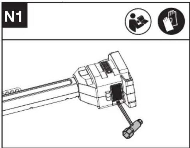 KRESS KC170.9 - Čišćenje filtra zraka (vidi sl. N1, N2) - 1