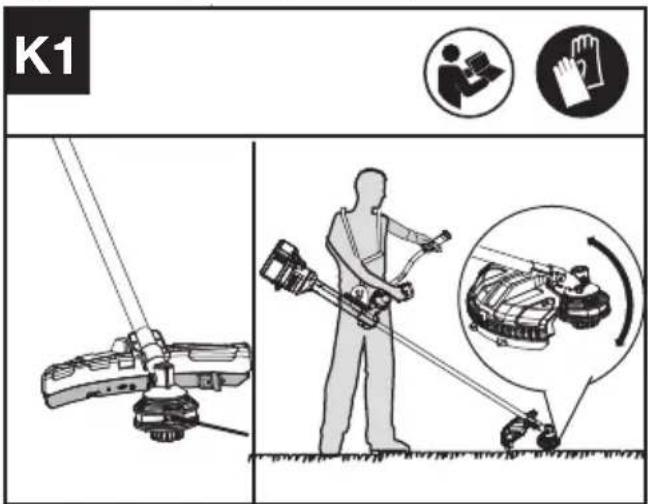 KRESS KC170.9 - Choose the suitable blade for the application (See Fig. K1, K2) - 1