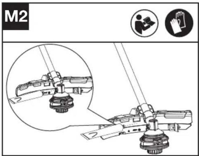 KRESS KC170.9 - Colocar o fio de corte (Ver Fig. L1, L2, L3) - 4