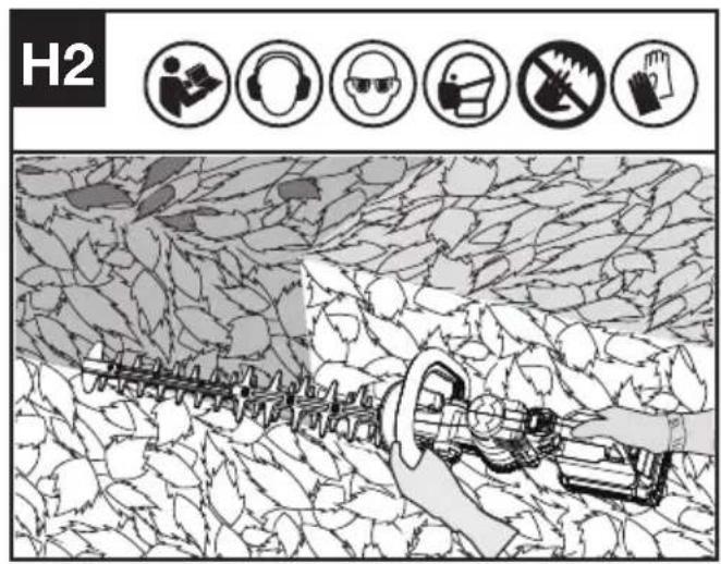 KRESS KC200.9 - Side cutting (See Fig. H1, H2) - 3