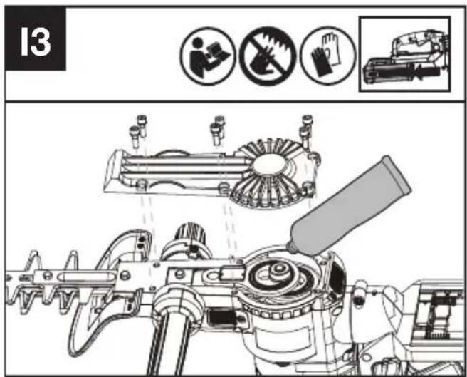KRESS KC200.9 - Lubrificazione della scatola ingranaggi (Vedi Fig. I2, I3) - 2