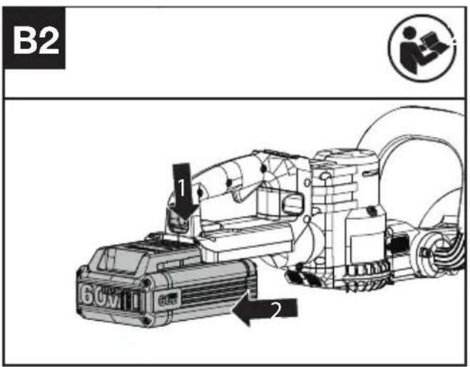 KRESS KC200.9 - Ta Bort Eller Sätta I Batteripaketet (Se Figur B1,B2) - 2