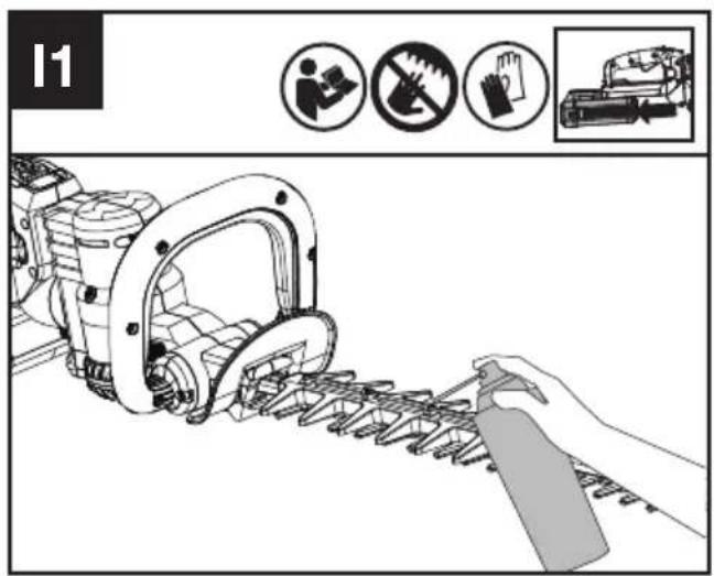 KRESS KC200.9 - Smörj skärbladet (Se Bild. I1) - 1