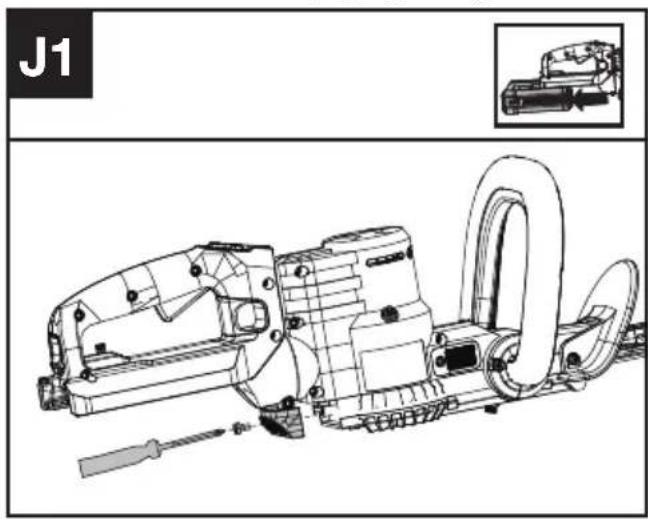 KRESS KC200.9 - Cleaning the air filter (See Fig. J1,J2) - 1