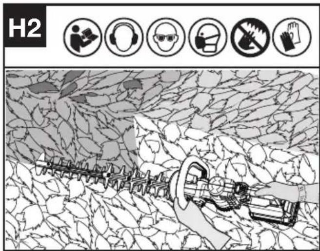KRESS KC200.9 - Taglio frontale e laterale (Vedi Fig. H1, H2) - 3