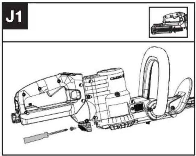 KRESS KC200.9 - Rengöring av luftfiltret (Se Bild. J1, J2) - 1