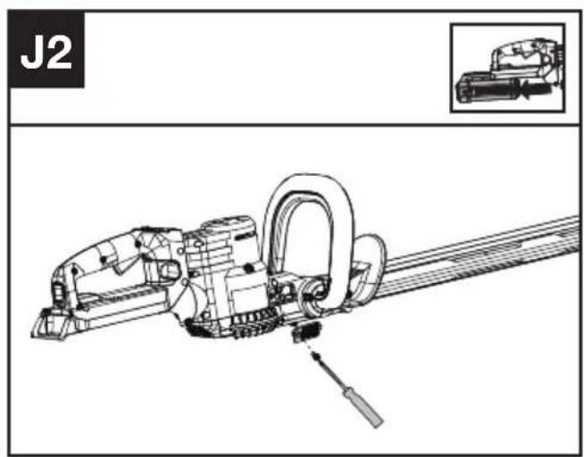 KRESS KC200.9 - Rengøring af luftfilteret (Se Fig. J1,J2) - 2