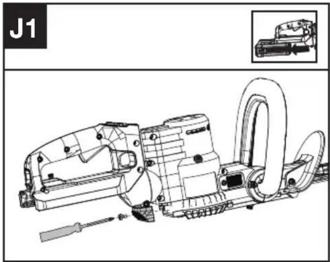 KRESS KC200.9 - Limpar o filtro de ar (Veja Figura. J1, J2) - 1