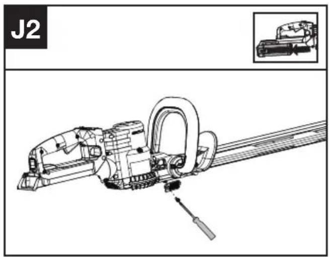 KRESS KC200.9 - Čišćenje filtra za zrak (vidi sl. J1, J2) - 1