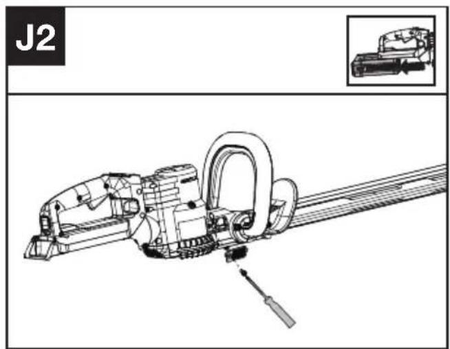 KRESS KC200.9 - Cleaning the air filter (See Fig. J1,J2) - 2