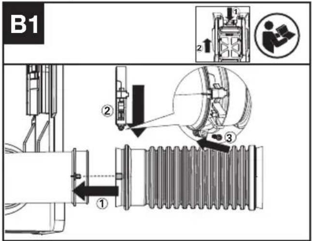 KRESS KC500.9 - Assembler le tube de la souffleuse - 1