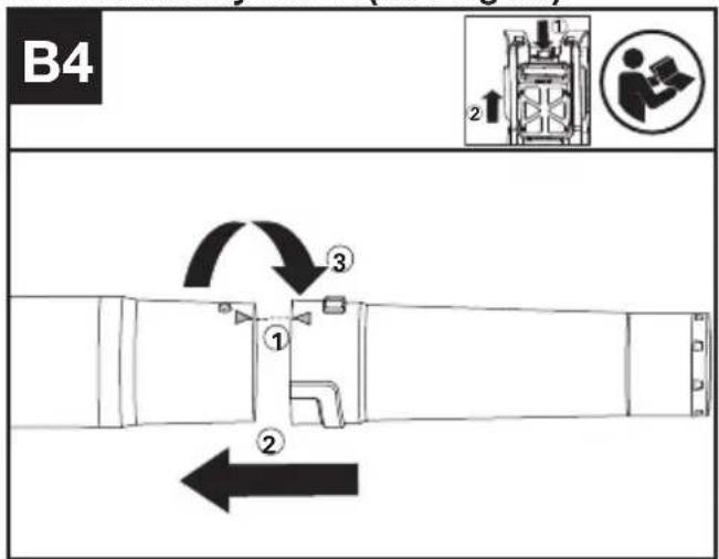 KRESS KC500.9 - Assemble the blower tube - 4