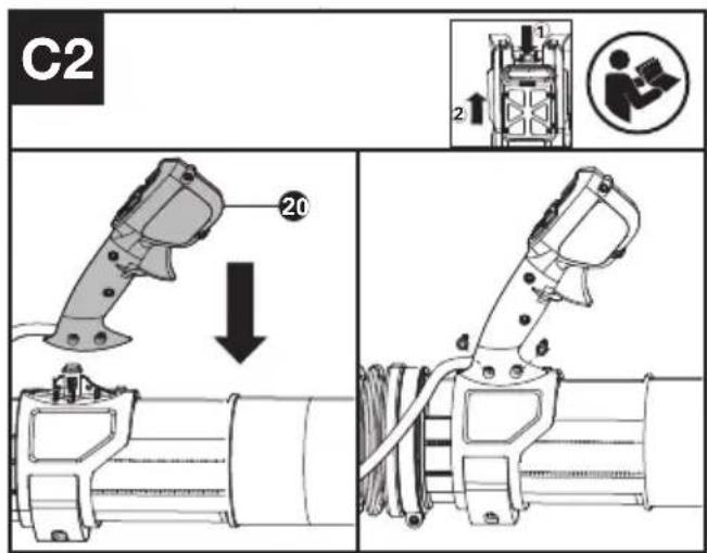 KRESS KC500.9 - Puhallinputken kokoaminen - 6