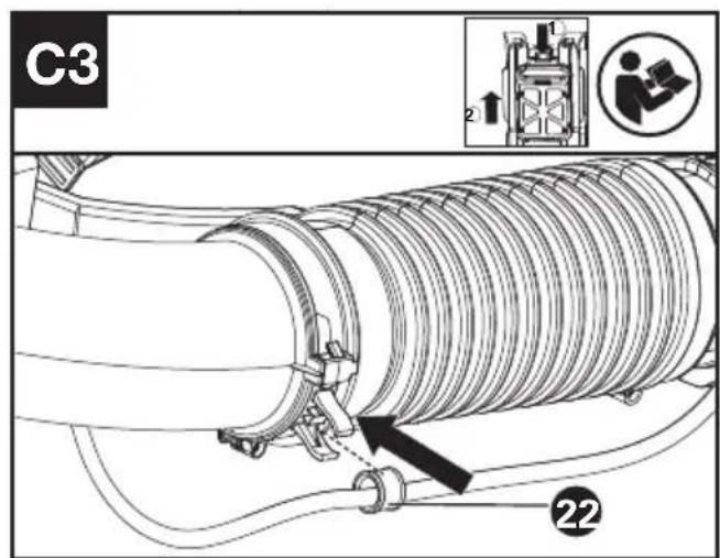 KRESS KC500.9 - Assembler le tube de la souffleuse - 7