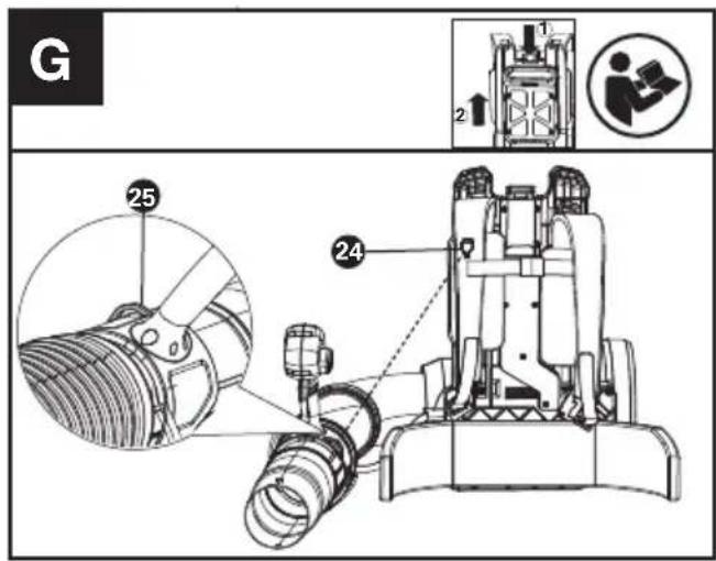 KRESS KC500.9 - The application of hook on the harness. (See Fig G) - 1