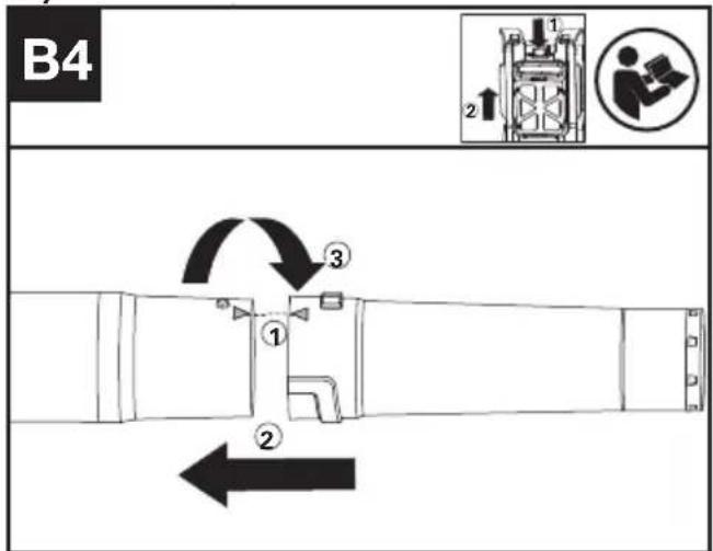 KRESS KC500.9 - Montaje de la boquilla auxiliar (véase la fig. B4) - 1